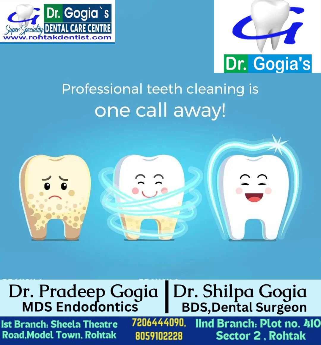 Dentist performing professional teeth cleaning for a healthy and bright smile