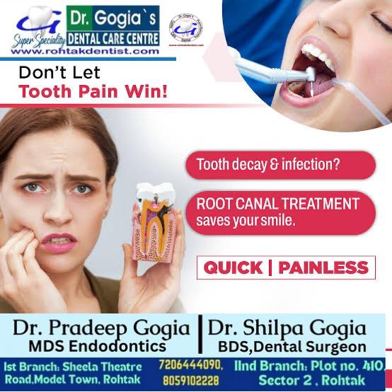 Patient holding jaw in pain due to tooth pain